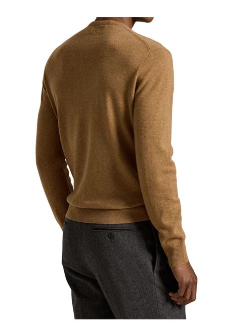 Maglia da uomo in lana, girocollo, colore beige POLO RALPH LAUREN | 710974148005